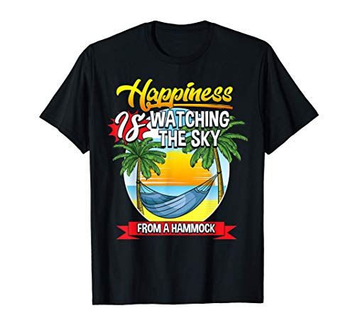 Hamaca mirando el cielo de la felicidad Camiseta
