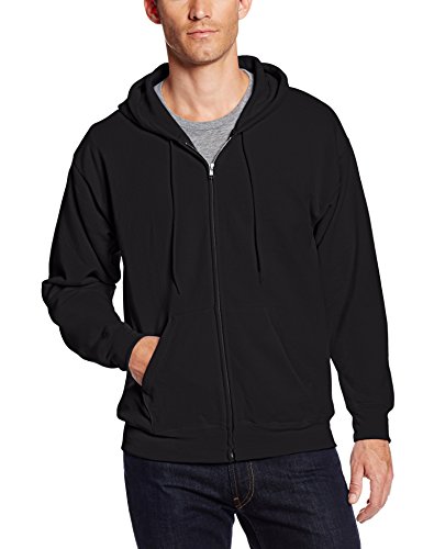 Hanes - Sudadera con Capucha para Hombre Negro L