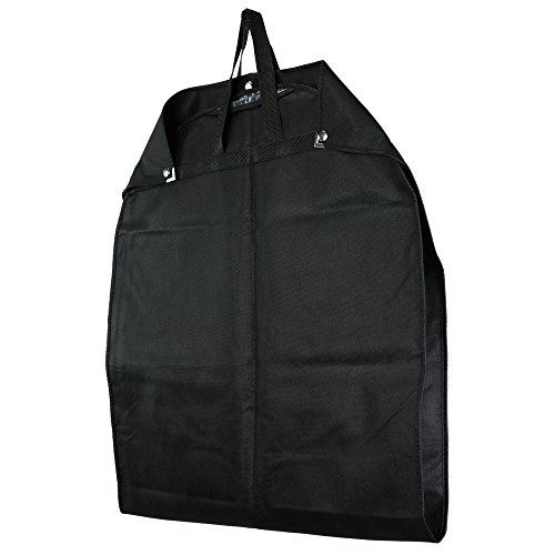 Hangerworld Porta Traje de Viaje 137cm Transpirable Negro Anti-Polvo Cierre con Cremallera y Clips