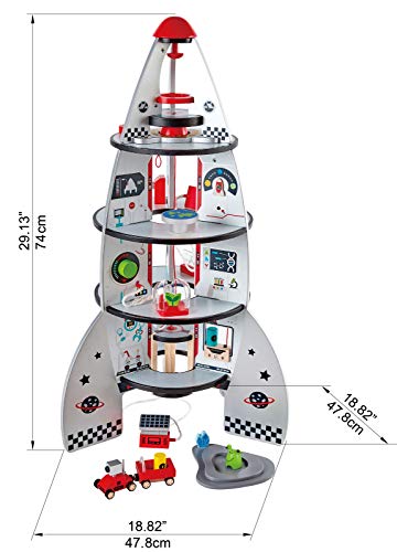Hape- Cohete espacial, Color plateado (Barrutoys E3021) , color/modelo surtido