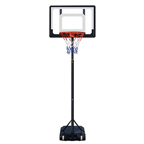 HARUONE Ajustable Canasta Baloncesto Exterior Profesional Juegos Baloncesto para Niños Adultos Juegan Tren Y Práctica En El Patio Juegos Jardín Rebote Sistema