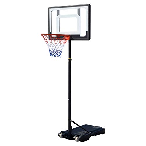 HARUONE Ajustable Canasta Baloncesto Exterior Profesional Juegos Baloncesto para Niños Adultos Juegan Tren Y Práctica En El Patio Juegos Jardín Rebote Sistema