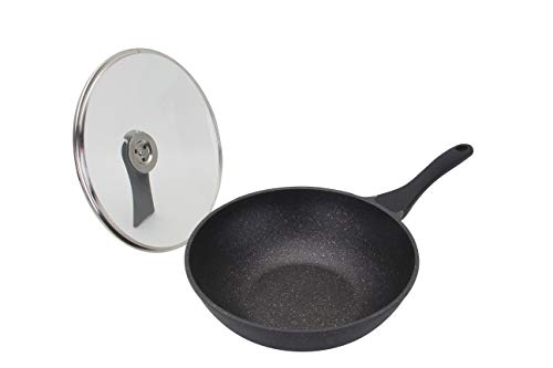 Haufson - Wok Sartén Haufson Classic antiadherente | Funciona con todas las principales placas | PFOA natural antiadherente | Utensilios de cocina profesionales para su hogar