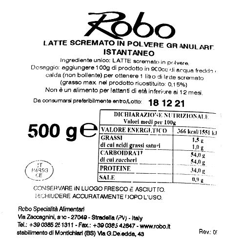 HDS GR 500 Leche en polvo oscuro granular instantáneo