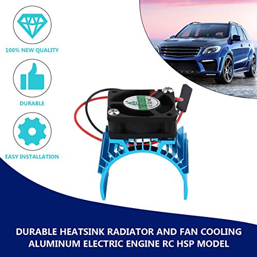 Heaviesk Durable sin escobillas del radiador del disipador de Calor y Ventilador de enfriamiento de Aluminio 550 540 3650 tamaño de la Cubierta del Fregadero del Motor eléctrico para el Modelo RC HSP