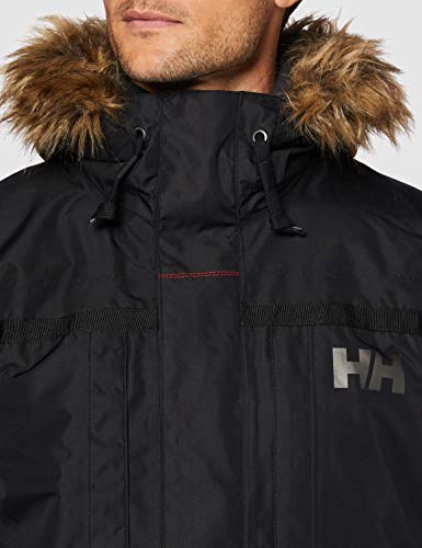 Helly Hansen COASTAL 2 Parka - Parka acolchada impermeable para hombre, color negro, talla M