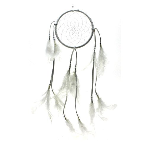 Helper007 hecha Dream Catcher Net con plumas pared decoración colgante de 1 pieza