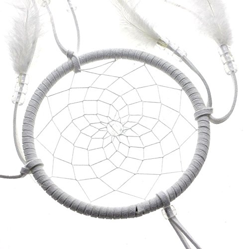 Helper007 hecha Dream Catcher Net con plumas pared decoración colgante de 1 pieza