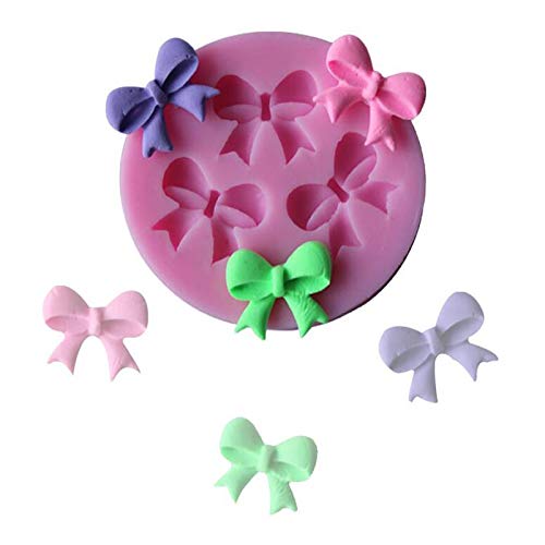 Hemore (TM) 3 cavidades 2,5 cm mini flor esculpir silicona azúcar resina manualidades DIY moldes pasta de goma, decoración de pasteles fondant molde