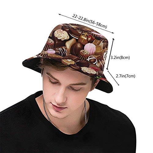 Henry Anthony Gorras Choco-Late Silk Like Lightweight Fisherman 's Hat Moda Casual Wild Sun Hat, Adult Bucket Hat, Summer Fishing Fisher