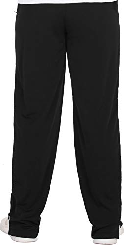 Henry Terre - Pantalones de chándal con cremallera (tallas S-3XL) Negro XXXL