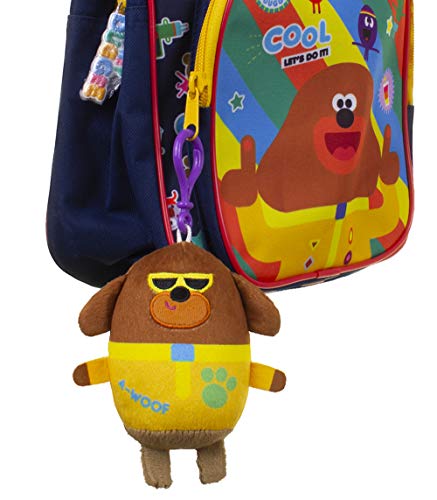 Hey Duggee Clip On Llavero Soft Toy, 17 cm, Juguete Colgante Ideal y se Fija fácilmente a la Mochila, Ropa, Bolso, Bolso y Mucho más. Identificador de Mochila, Accesorio de Bolsa