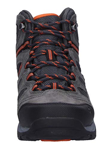 Hi-Tec BANDERRA II WP, Botas de Senderismo para Hombre, Gris Carbón Grafito Naranja Quemado 51, 42 EU