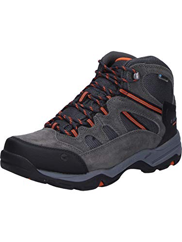 Hi-Tec BANDERRA II WP, Botas de Senderismo para Hombre, Gris Carbón Grafito Naranja Quemado 51, 42 EU