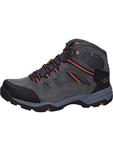 Hi-Tec BANDERRA II WP, Botas de Senderismo para Hombre, Gris Carbón Grafito Naranja Quemado 51, 42 EU