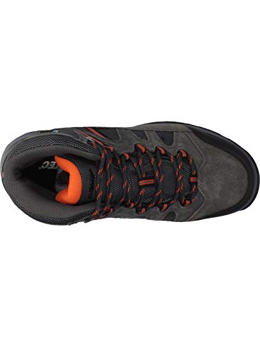 Hi-Tec BANDERRA II WP, Botas de Senderismo para Hombre, Gris Carbón Grafito Naranja Quemado 51, 42 EU