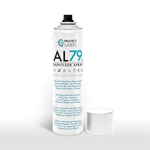 Hidroalcohol Spray 500ml. Higienizante manos y multisuperficies 79% Alcohol Aerosol Hidroalcohólico