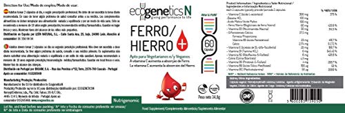 Hierro + - Ayuda importante para las víctimas de anemia - 60 cáps.