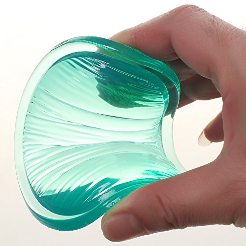 HIMRY® Reposamuñecas ergonómico del Gel Cristales, Transparente Gel Resto de muñeca en Forma de corazón, Suave Flexible Reposamuñecas Multiusos, Almohadilla de muñeca Gel, Verde, KXC5112 Green