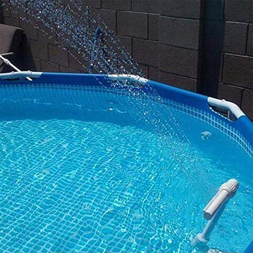 HITECHLIFE Kit de Fuente de Cascada para Piscina, Boquilla de Fuente de Cascada Ajustable de PVC Piscinas de esterilización de Agua SPA Decoraciones de jardín Accesorios de Piscina