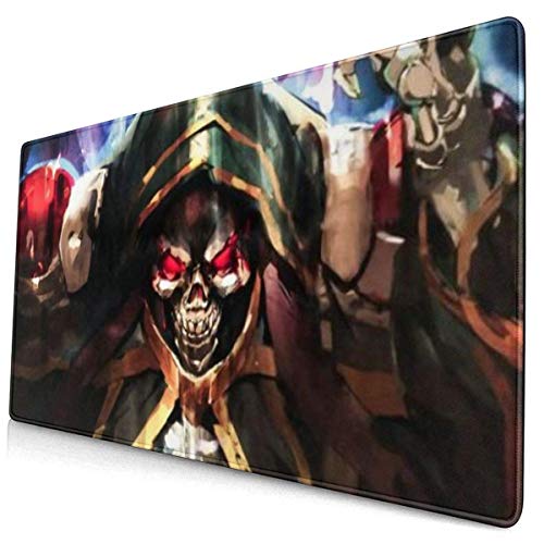 HJJL Alfombrilla de ratón Extra Large Mouse Pad -Ainz Ooal Gown Overlord Wiki Desk Mousepad - 15.8x29.5in (3mm Thick)- XL Protective Keyboard Desk Mouse Mat for Computer/Laptop