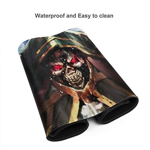 HJJL Alfombrilla de ratón Extra Large Mouse Pad -Ainz Ooal Gown Overlord Wiki Desk Mousepad - 15.8x29.5in (3mm Thick)- XL Protective Keyboard Desk Mouse Mat for Computer/Laptop