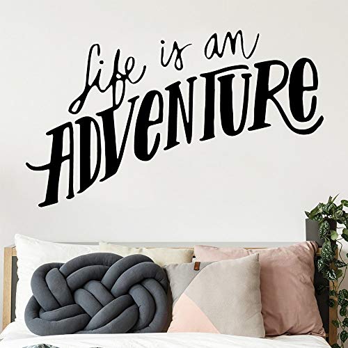 HNXDP HD life is an adventure Wall Sticker Self Adhesive Watercolo Wall Sticker Art Decoration DIY Home Decor 43cmX72cm