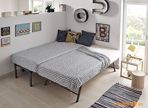 HOGAR24 - Cama Nido METÁLICA90X190 Reforzada 6 Patas