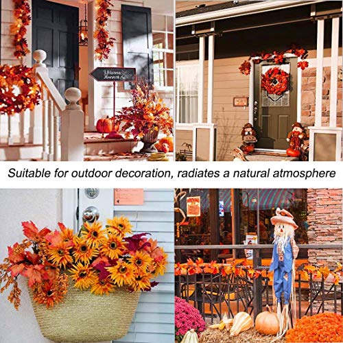 Hojas de otoño, Ainkedin guirnalda otoño, 30 luces led decoracion, Luces decoracion halloween, Adornos navidad, Guirnaldas decoracion pared plantas artificiales decoracion Escalera decorativa