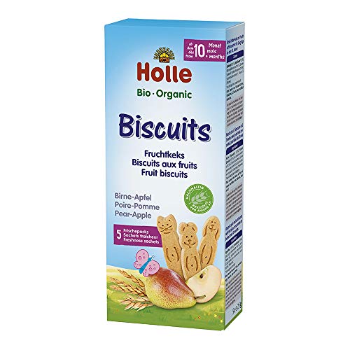 Holle Bio Galletas Manzana Y Pêra 10m+ 5x25g