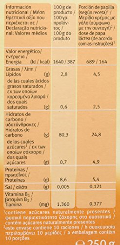 Holle Papilla 3 Cereales (+6 meses) SIN GLUTEN - Paquete de 6 x 250 gr - Total: 1500 gr