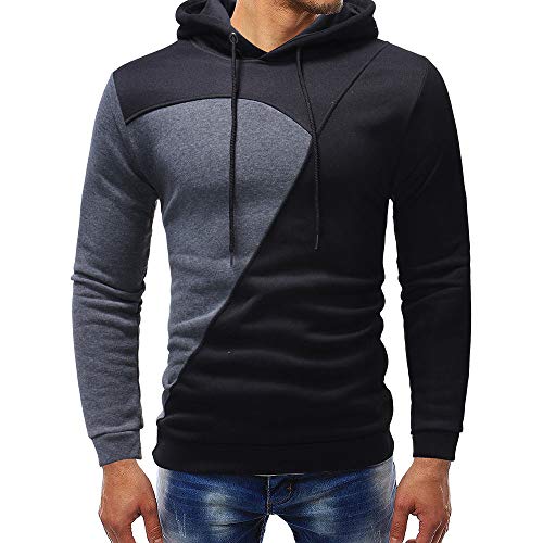 Hombres Sudadera con Capucha Casual Tops Deporte Blusa Manga Larga De Patchwork Blanca Beisbol Divertidas Camuflaje Calavera Camisas Otoño riou