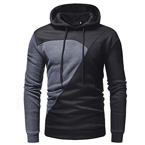 Hombres Sudadera con Capucha Casual Tops Deporte Blusa Manga Larga De Patchwork Blanca Beisbol Divertidas Camuflaje Calavera Camisas Otoño riou