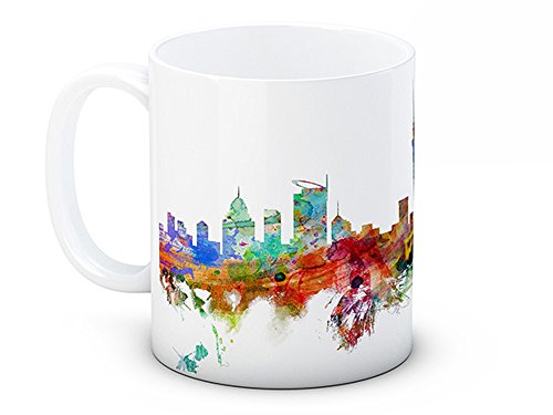 Horizonte de Auckland, Nueva Zelanda NZ de Ciudad de café de alta calidad - Taza de té