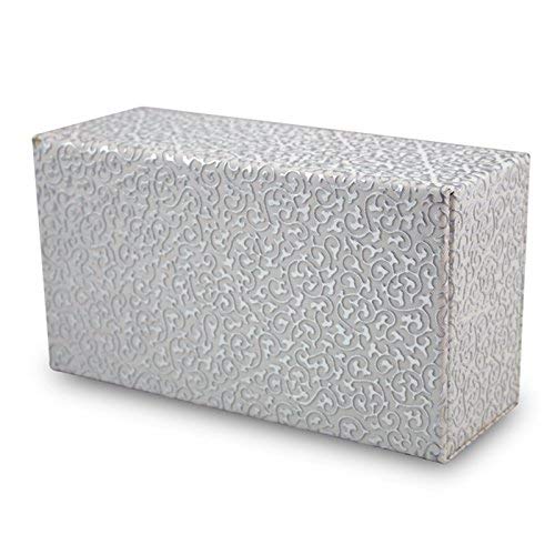 Hosaire 1X Caja de pañuelos faciales,Caja de Rectángulo Cuero Cuadrada Caja de Papel servilleta con decoración casera para hoteles,Accesorio de baño Size 25.5 * 14 * 9.5cm (Plata)