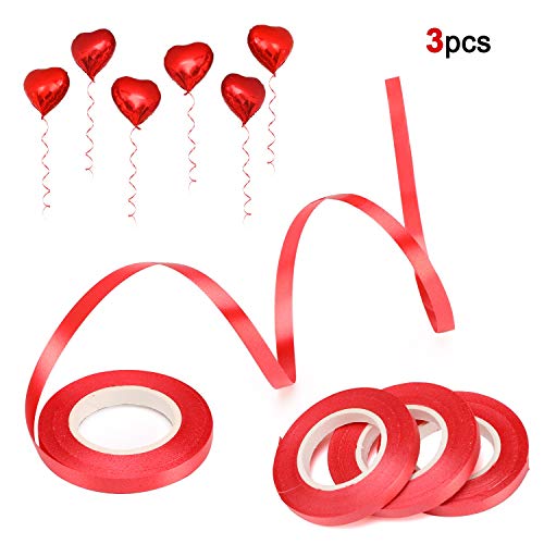 HOWAF 30 x18in Globos de Aluminio de corazón Rojo Globos de Helio y 1000 Piezas Pétalos de Rosa Roja de Seda para Fiesta de Bodas, Compromiso, San Valentín decoración