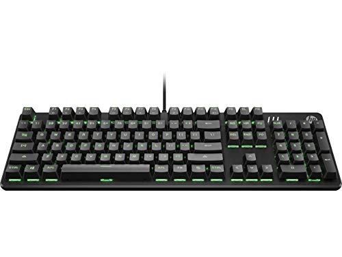 HP Pavilion 500 - Teclado para Gaming (retroiluminación LED, Anti-ghosting y N-Key Rollover, tecla de Modo Gaming) Negro