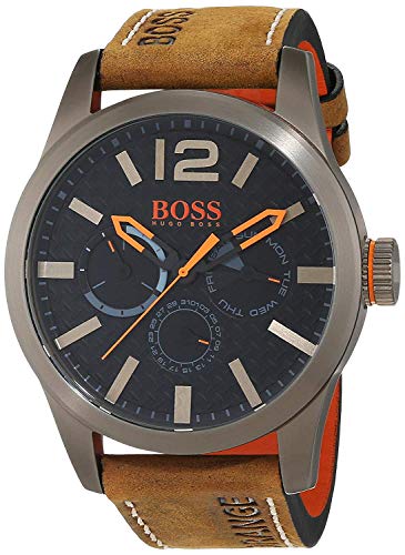 Hugo Boss Orange Reloj de pulsera analógico para Hombre, 1513240, Marrón/Negro