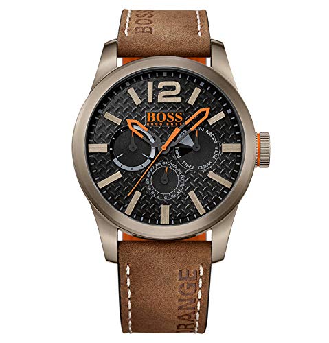 Hugo Boss Orange Reloj de pulsera analógico para Hombre, 1513240, Marrón/Negro