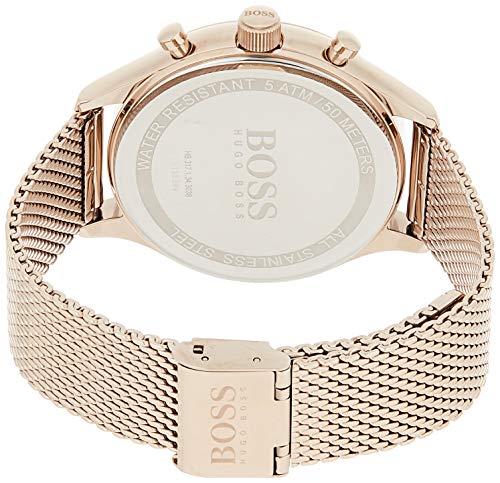 Hugo BOSS Reloj Cronógrafo para Hombre de Cuarzo con Correa en Acero Inoxidable 1513548