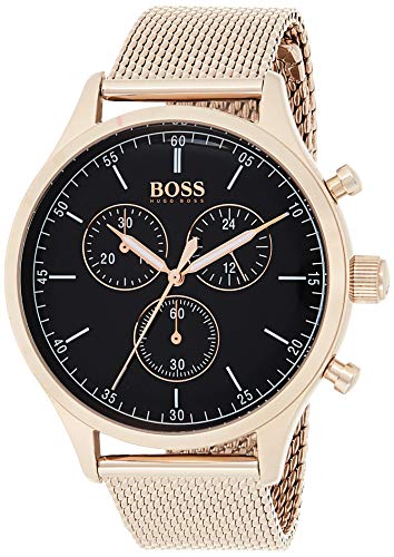 Hugo BOSS Reloj Cronógrafo para Hombre de Cuarzo con Correa en Acero Inoxidable 1513548