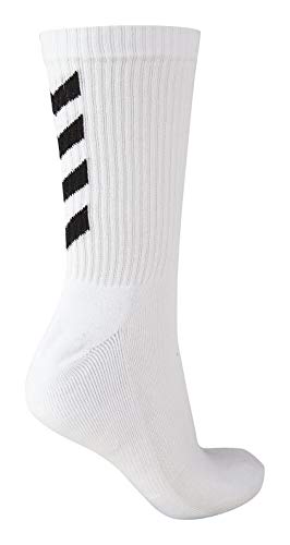 hummel Fundamental 3-Pack Socks, Unisex Adulto, Blanco, 12