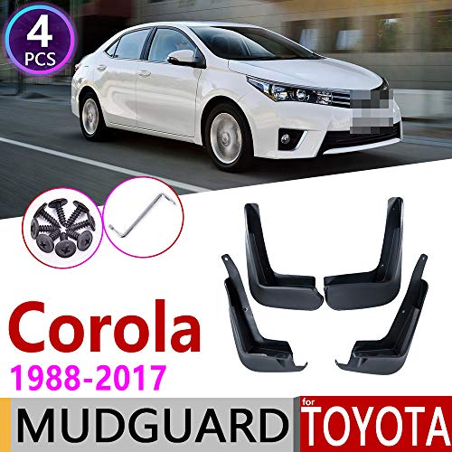 HZHAOWEI , Para Toyota Corolla Altis E90 E100 E120 E130 E140 E170 1988~2017 Auto Fender Mud Guard Splash Flaps Mudguards Accesorios para Coche