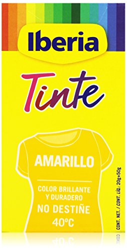 Iberia - Tinte Amarillo para ropa, 40°C