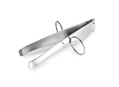 IBILI 748900 – Pinzas para jamón, Acero Inoxidable, Plata, 12 x 3 x 6 cm