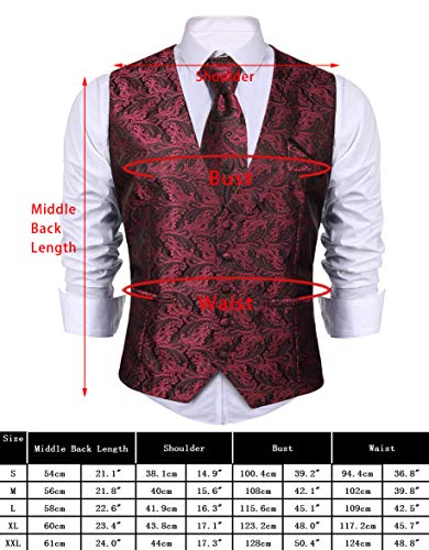 iClosam Chaleco Formal Hombre Clasico Slim Fit Blazers De 3 Piezas Conjunto para Traje De Boda Negocios