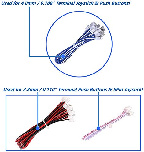 IGames Cero Delay USB Codificador a PC Juegos Mandos Para Arcade Sanwa Kits Piezas Mame Jamma & Otro juegos para PC ( 5Pin Joystick + Sanwa Estilo Pulsar Botón)