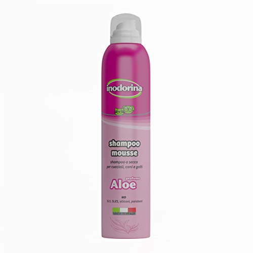 INODORINA - Champú Espuma de Lavado en Seco Aloe Vera de 300ml