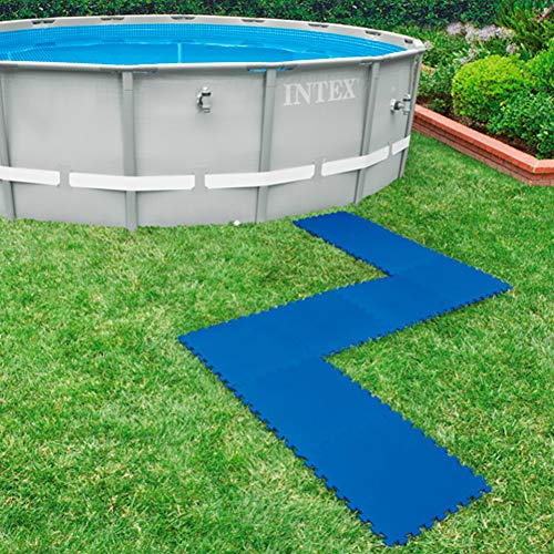 Intex 29081 - Protector suelo para piscinas 50 x 50 x 1 cm, 8 piezas