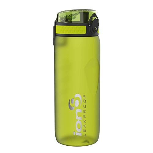 Ion8 Leak Proof BPA Free, Botella de Agua Unisex Adulto, Verde (Frosty Green), 750 ml